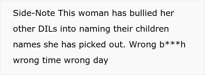 MIL Wants Final Say On Baby’s Name, Pregnant DIL Snaps And Gives Her A Piece Of Her Mind