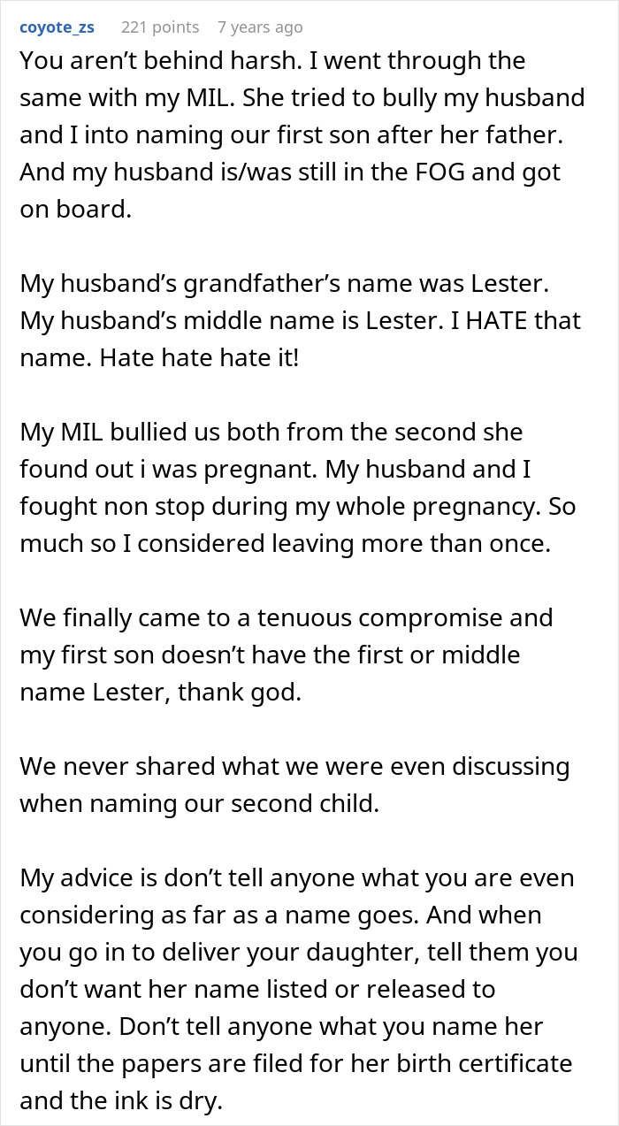 MIL Wants Final Say On Baby’s Name, Pregnant DIL Snaps And Gives Her A Piece Of Her Mind