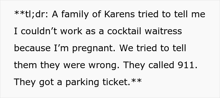 Religious Fanatics Fume Because Pregnant Woman Works In A Pub, Have The Nerve To Call Cops On Her