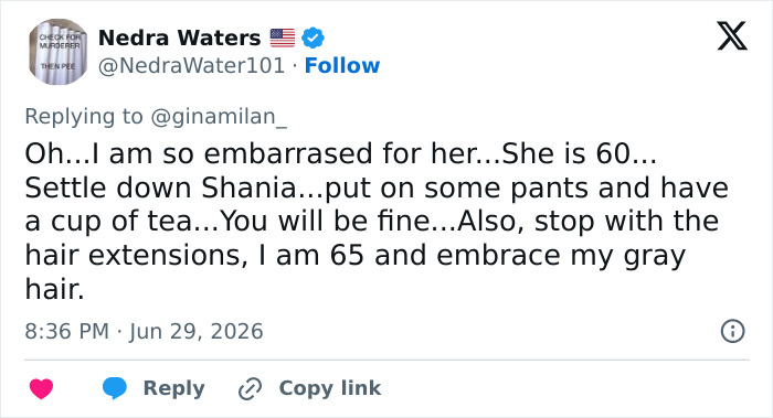 Shania Twain Compared To Madonna Over Sheer Look And “Cringe” Dance Moves: “Does She Have No Dignity?”
