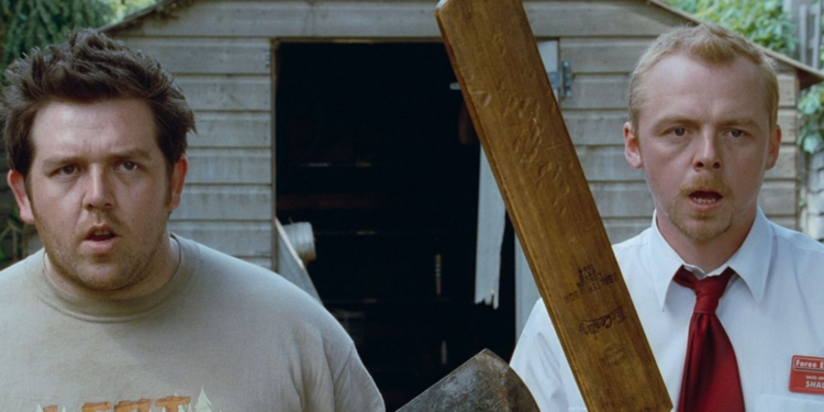 Nick Frost and Simon Pegg in Shaun of the Dead (2004)