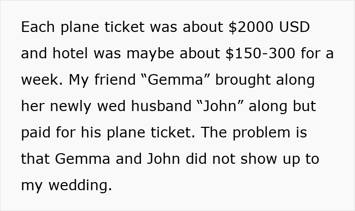 Woman Skips Best Friend’s Wedding, Says It’s Because She Wanted A Honeymoon, The Real Reason Is Much Worse Woman Skips Best Friend’s Wedding, Says It’s Because She Wanted A Honeymoon, The Real Reason Is Much Worse