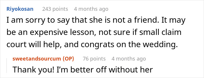 Woman Skips Best Friend’s Wedding, Says It’s Because She Wanted A Honeymoon, The Real Reason Is Much Worse Woman Skips Best Friend’s Wedding, Says It’s Because She Wanted A Honeymoon, The Real Reason Is Much Worse