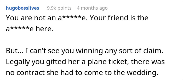 Woman Skips Best Friend’s Wedding, Says It’s Because She Wanted A Honeymoon, The Real Reason Is Much Worse Woman Skips Best Friend’s Wedding, Says It’s Because She Wanted A Honeymoon, The Real Reason Is Much Worse