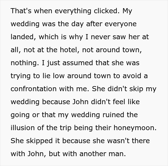 Woman Skips Best Friend’s Wedding, Says It’s Because She Wanted A Honeymoon, The Real Reason Is Much Worse Woman Skips Best Friend’s Wedding, Says It’s Because She Wanted A Honeymoon, The Real Reason Is Much Worse