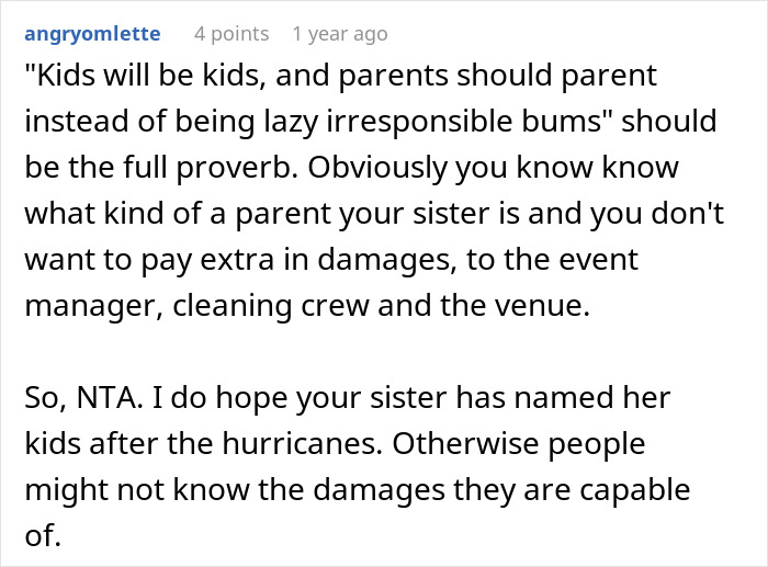 Bride Refuses To Gamble With Her Wedding After Sister Fails To Parent Her Wild Children: “Kids Will Be Kids” Bride Refuses To Gamble With Her Wedding After Sister Fails To Parent Her Wild Children: “Kids Will Be Kids”