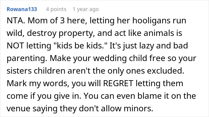 Bride Refuses To Gamble With Her Wedding After Sister Fails To Parent Her Wild Children: “Kids Will Be Kids” Bride Refuses To Gamble With Her Wedding After Sister Fails To Parent Her Wild Children: “Kids Will Be Kids”