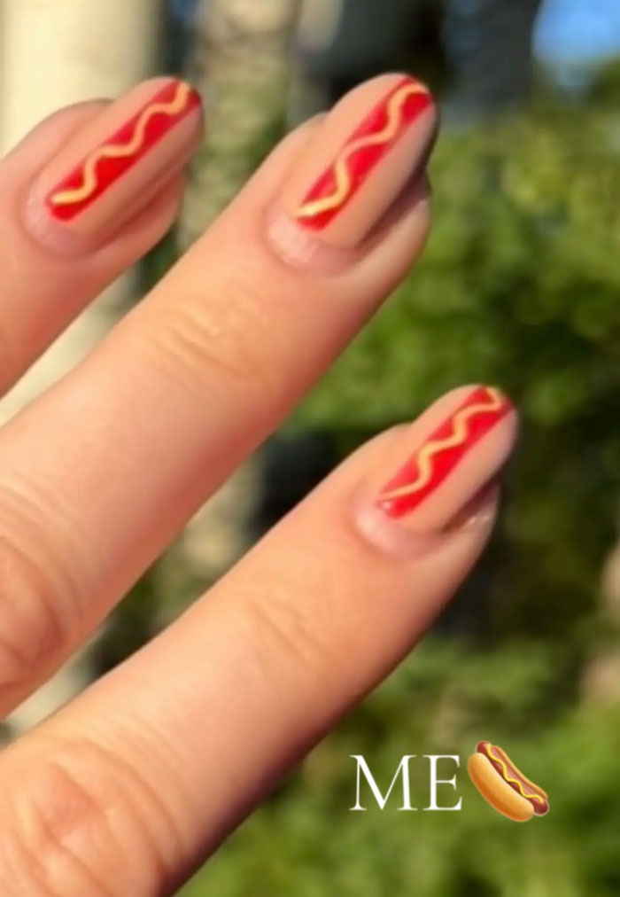 Woman Gets Engaged While Having Hot Dog Nails, Others Share Their Manicures To Make Her Feel Less Alone