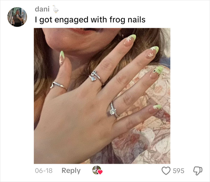 Woman Gets Engaged While Having Hot Dog Nails, Others Share Their Manicures To Make Her Feel Less Alone