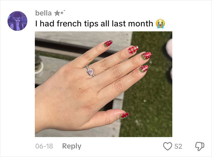 Woman Gets Engaged While Having Hot Dog Nails, Others Share Their Manicures To Make Her Feel Less Alone