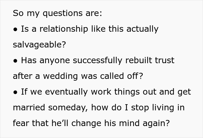 Momma’s Boy Calls Off Wedding, Leaves Fiancée Emotionally Exhausted By Trying To Work Things Out Momma’s Boy Calls Off Wedding, Leaves Fiancée Emotionally Exhausted By Trying To Work Things Out