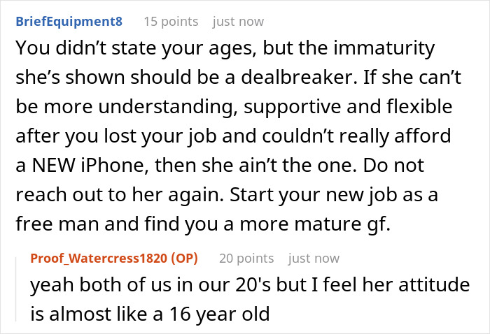 Woman Desperate For A New iPhone, Lashes Out Against BF For Not Gifting It Despite His Layoff Woman Desperate For A New iPhone, Lashes Out Against BF For Not Gifting It Despite His Layoff