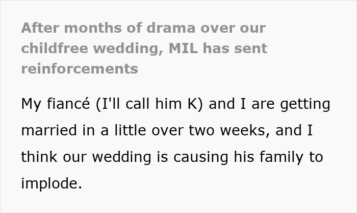 MIL Sparks Family Feud Over Childfree Wedding, Can’t Digest That Golden Son’s Kids Can’t Attend