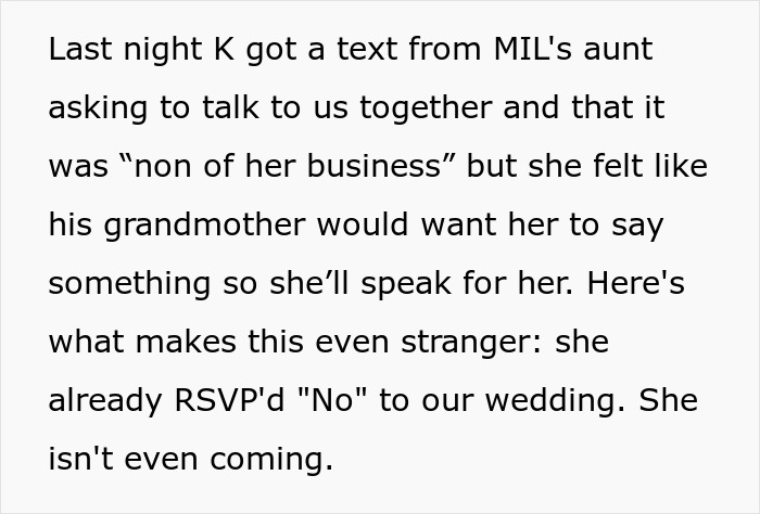 MIL Sparks Family Feud Over Childfree Wedding, Can’t Digest That Golden Son’s Kids Can’t Attend