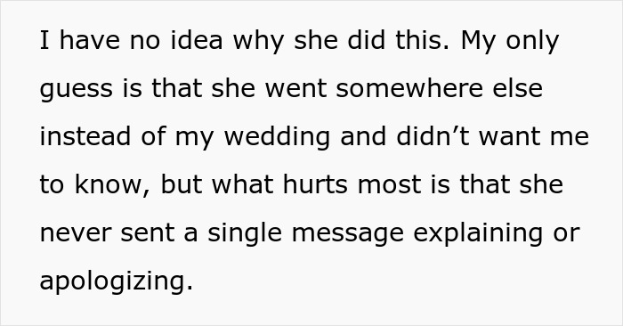 Influencer Bestie Ghosts Bride On The Wedding Day, Blocks Her And Goes No-Contact For No Reason