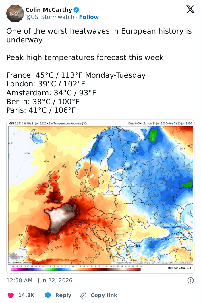 Paris Deputy Mayor Blames Americans For Europe&rsquo;s Climate Crisis As Heat Wave Casualty Toll Reaches 1,300