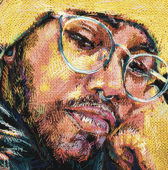 Artist Blends Traditional Knitting With Modern Art To Create Stunning Portraits (33 Pics)