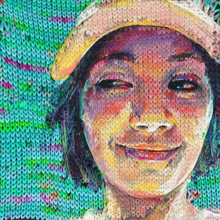 Artist Blends Traditional Knitting With Modern Art To Create Stunning Portraits (33 Pics)