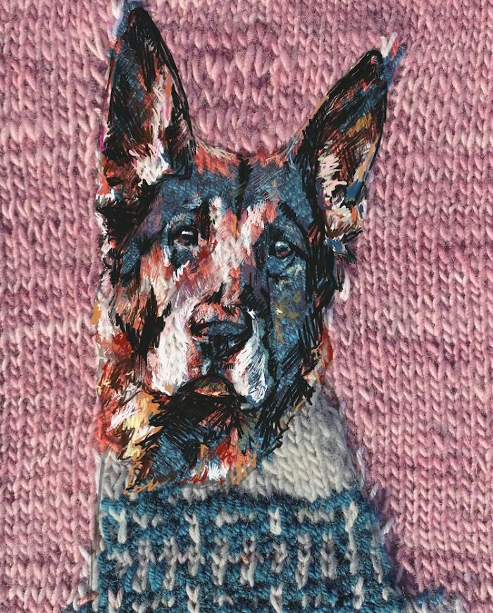 Artist Blends Traditional Knitting With Modern Art To Create Stunning Portraits (33 Pics)