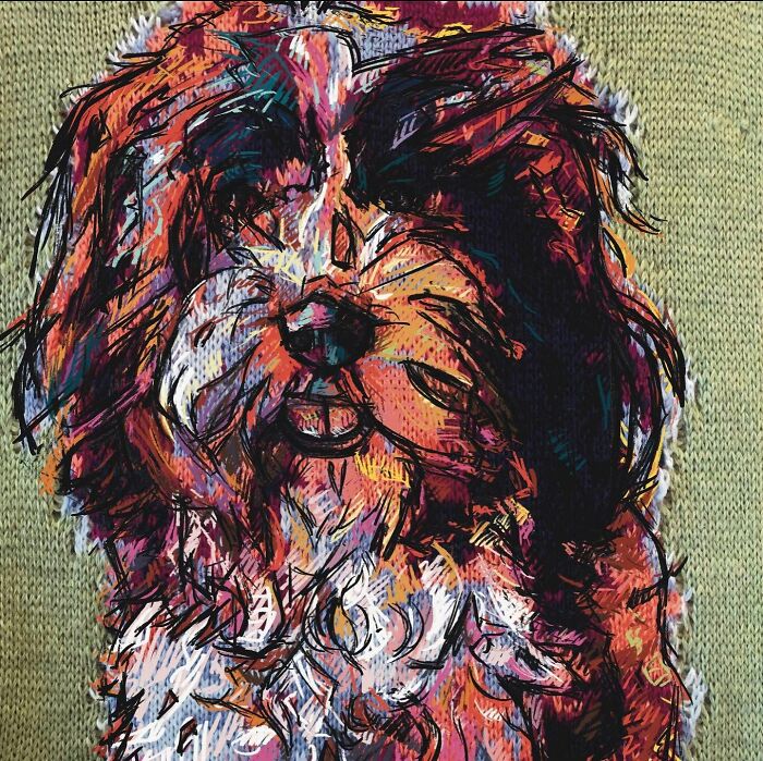 Artist Blends Traditional Knitting With Modern Art To Create Stunning Portraits (33 Pics)