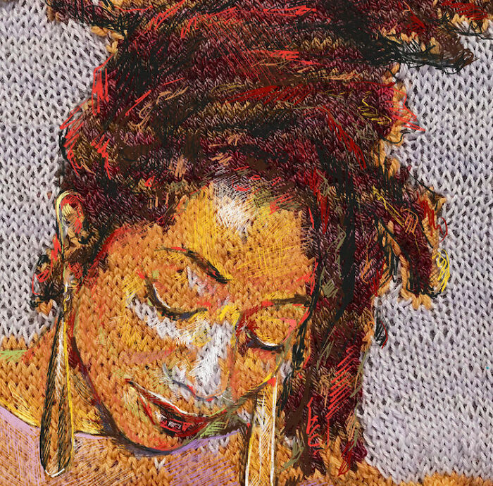 Artist Blends Traditional Knitting With Modern Art To Create Stunning Portraits (33 Pics)