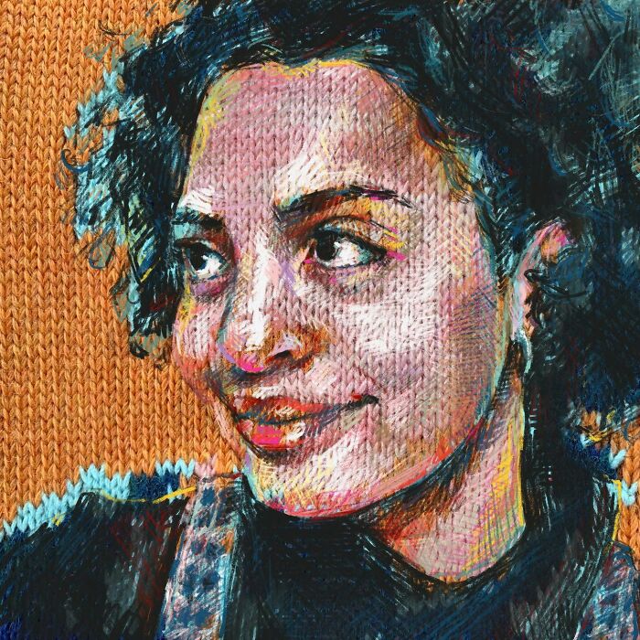 Artist Blends Traditional Knitting With Modern Art To Create Stunning Portraits (33 Pics)