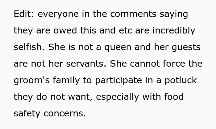 People Are Discussing Bride’s Idea Of A Potluck Wedding And It’s Pretty Triggering For Some People Are Discussing Bride’s Idea Of A Potluck Wedding And It’s Pretty Triggering For Some