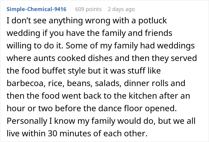 People Are Discussing Bride’s Idea Of A Potluck Wedding And It’s Pretty Triggering For Some People Are Discussing Bride’s Idea Of A Potluck Wedding And It’s Pretty Triggering For Some