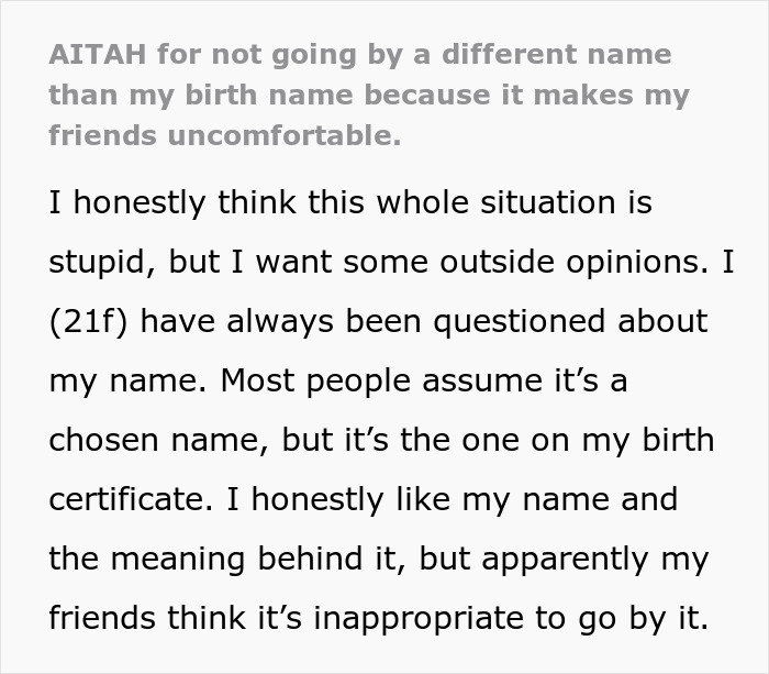 Friends Stage An Intervention For Woman With A Weird Name, Make Ludicrous Demands Friends Stage An Intervention For Woman With A Weird Name, Make Ludicrous Demands