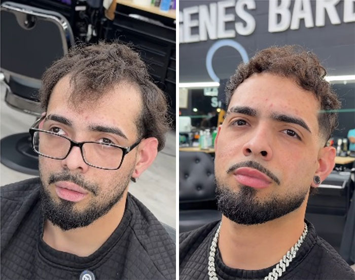 26 Drastic Men’s Hair And Beard Before-And-After Pics Shared By Barber Emiliano Familia