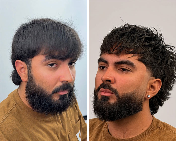 26 Drastic Men’s Hair And Beard Before-And-After Pics Shared By Barber Emiliano Familia