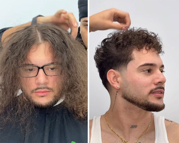 26 Drastic Men’s Hair And Beard Before-And-After Pics Shared By Barber Emiliano Familia