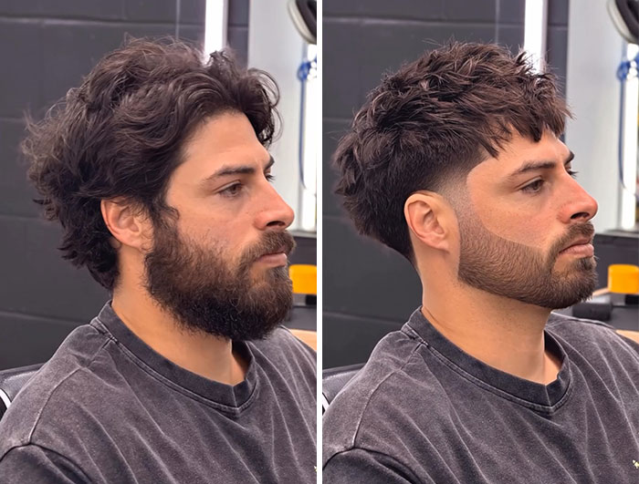 26 Drastic Men’s Hair And Beard Before-And-After Pics Shared By Barber Emiliano Familia