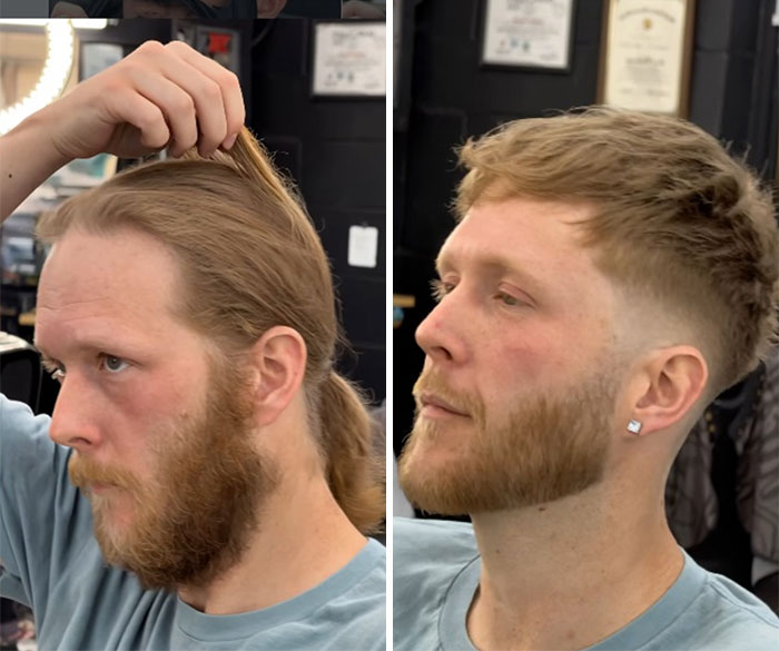 26 Drastic Men’s Hair And Beard Before-And-After Pics Shared By Barber Emiliano Familia