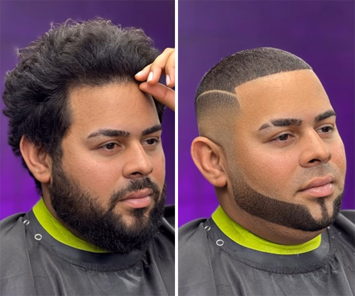 26 Drastic Men’s Hair And Beard Before-And-After Pics Shared By Barber Emiliano Familia