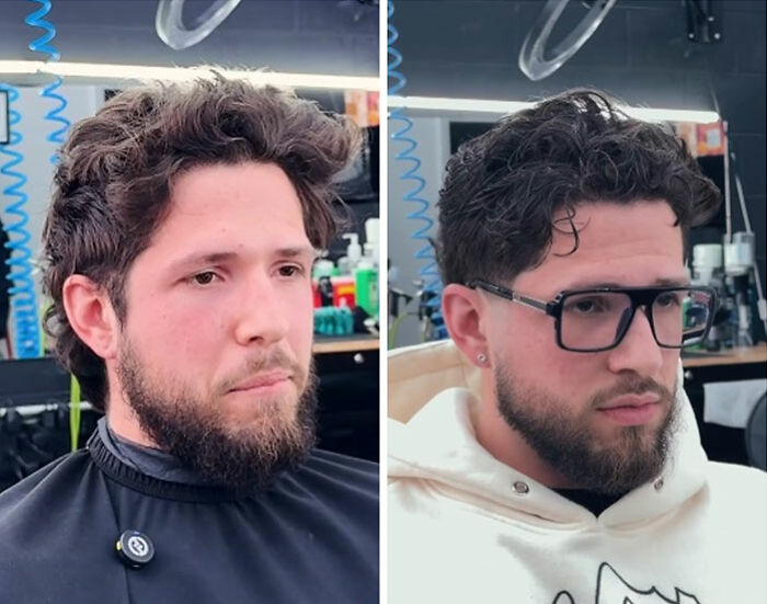 26 Drastic Men’s Hair And Beard Before-And-After Pics Shared By Barber Emiliano Familia