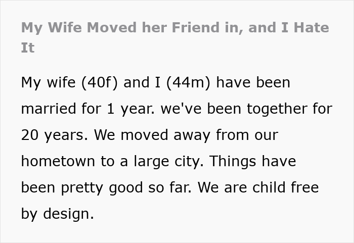 40YO Woman Prioritizes 24YO Friend’s Comfort Over Hubby, Lets Her Stay In Their House Indefinitely