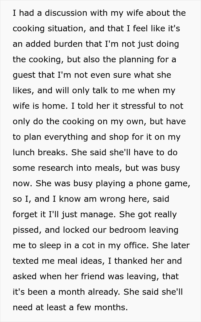 40YO Woman Prioritizes 24YO Friend’s Comfort Over Hubby, Lets Her Stay In Their House Indefinitely