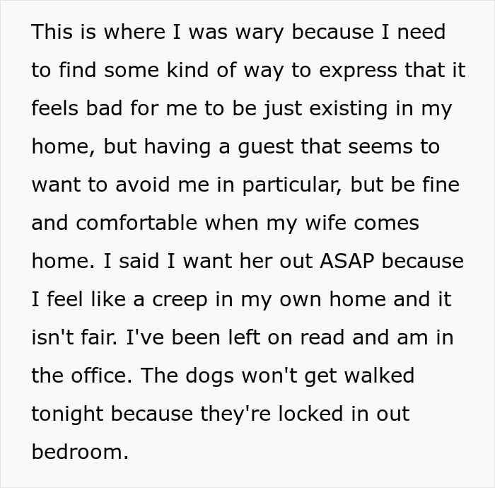 40YO Woman Prioritizes 24YO Friend’s Comfort Over Hubby, Lets Her Stay In Their House Indefinitely