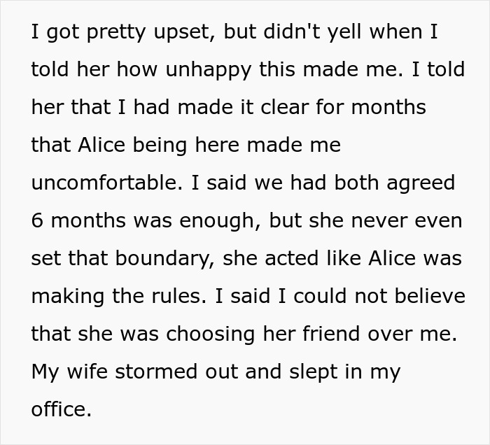 40YO Woman Prioritizes 24YO Friend’s Comfort Over Hubby, Lets Her Stay In Their House Indefinitely
