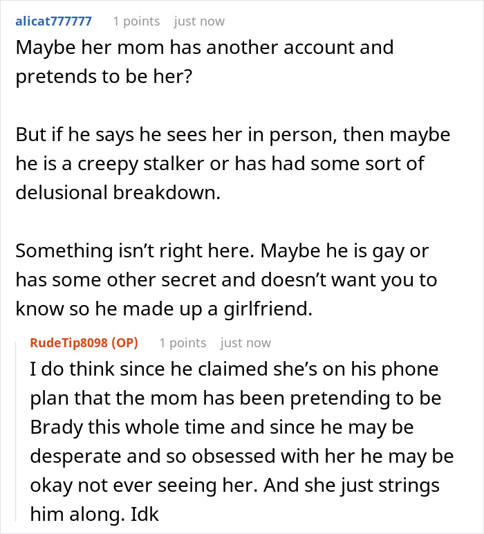 Guy’s “GF” Claims She Hasn’t Even Spoken To Him For 10 Years, Yet He Knows Every Detail About Her