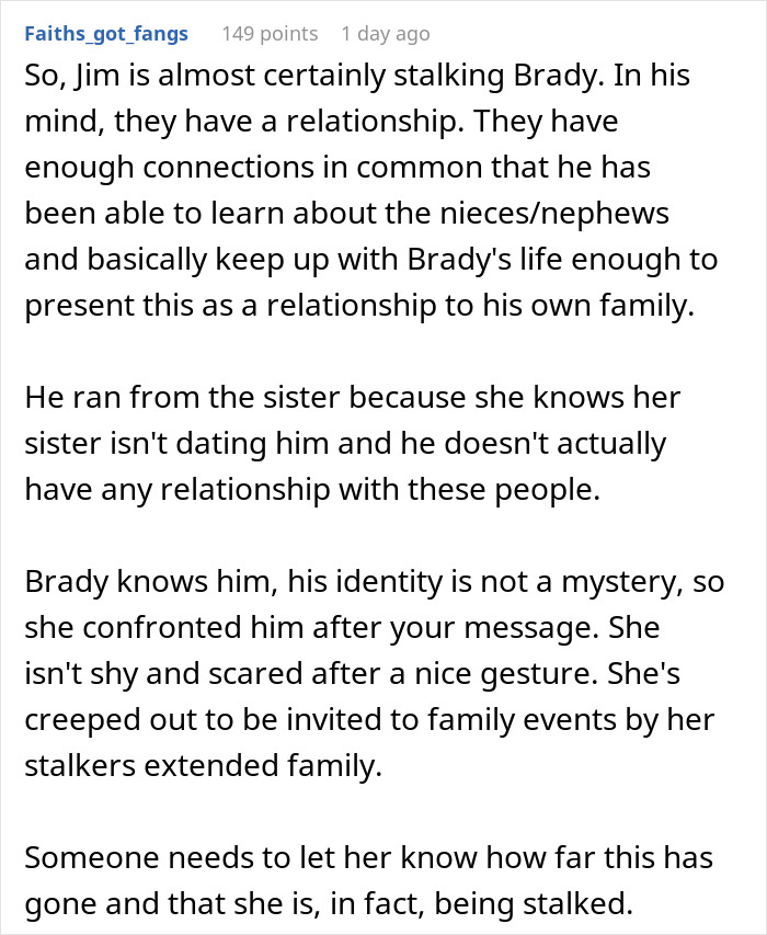 Guy’s “GF” Claims She Hasn’t Even Spoken To Him For 10 Years, Yet He Knows Every Detail About Her