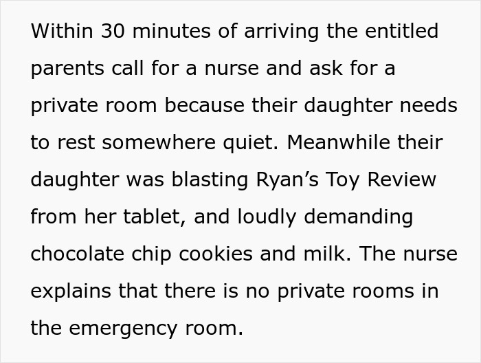 Parents Act Entitled In Pediatric ER, Have To Be Snubbed By Nurse Multiple Times Until They Give Up