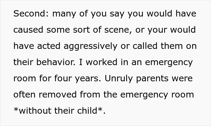 Parents Act Entitled In Pediatric ER, Have To Be Snubbed By Nurse Multiple Times Until They Give Up