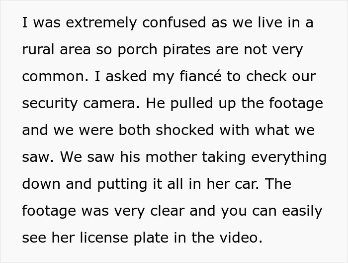 Porch Pirate Grandma Steals Baby&rsquo;s Welcome Gifts After An Outburst Of Jealousy, Parents Shocked
