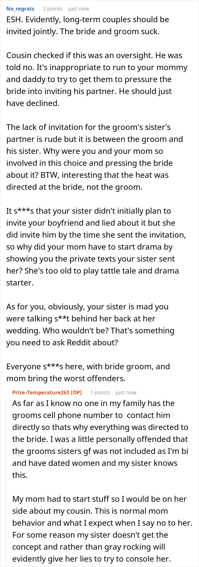 Bride Keeps Bridesmaid&rsquo;s BF Off The Wedding Guest List, Accuses Sister Of Spreading Rumors Later
