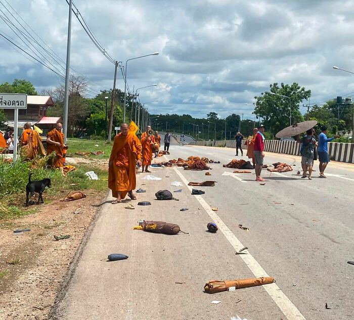 8 Buddhist Monks Lose Their Lives And Dozens More Are Injured After 11YO Boy Rams Them With Dad’s Pickup Truck 8 Buddhist Monks Lose Their Lives And Dozens More Are Injured After 11YO Boy Rams Them With Dad’s Pickup Truck