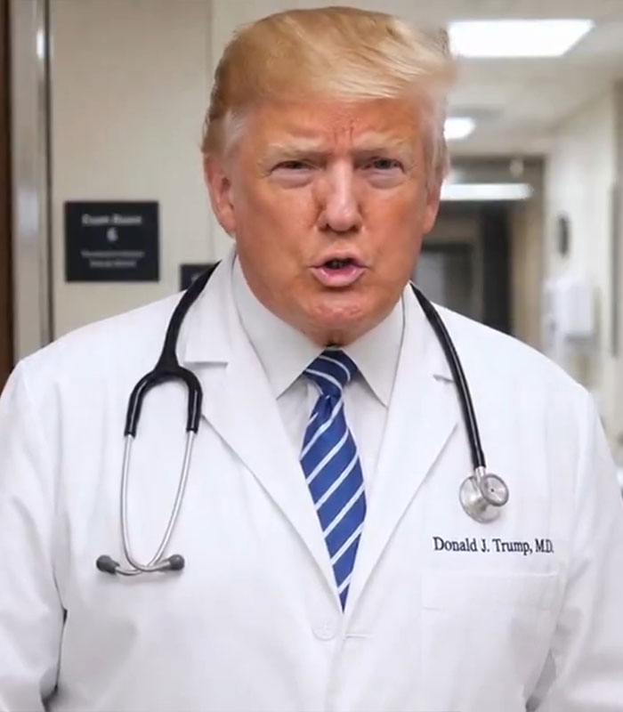 Trump Posts Unhinged Video With Him As A Doctor Diagnosing Different Celebrities With Derangement Syndrome Trump Posts Unhinged Video With Him As A Doctor Diagnosing Different Celebrities With Derangement Syndrome