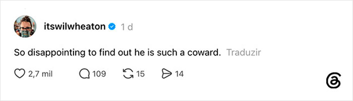 Wil Wheaton Joins Backlash Against “Coward” Dwayne “The Rock” Johnson Over His Stance On Political Topics Wil Wheaton Joins Backlash Against “Coward” Dwayne “The Rock” Johnson Over His Stance On Political Topics