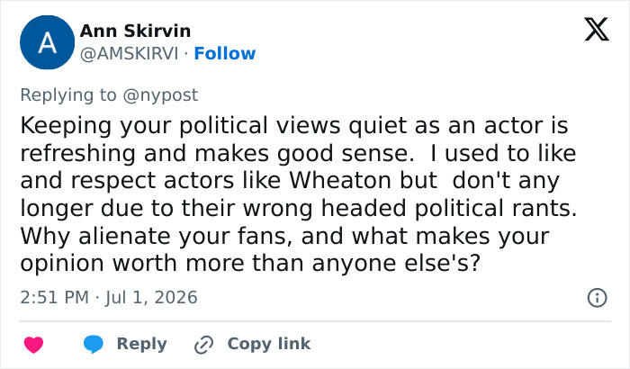 Wil Wheaton Joins Backlash Against “Coward” Dwayne “The Rock” Johnson Over His Stance On Political Topics Wil Wheaton Joins Backlash Against “Coward” Dwayne “The Rock” Johnson Over His Stance On Political Topics